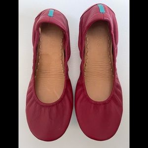 Cardinal Red Tieks, size 8